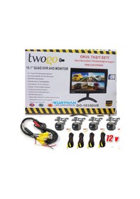 Resim 10'' Dvr Monitör Ve 4 Adet 170 Derece Açılı Kamera Seti 12 Volt 