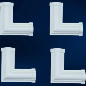 Resim Decogold Boyanabilir Çıta M Köşe Motif 4 Adet 3 cm GBM - B109 - 4 