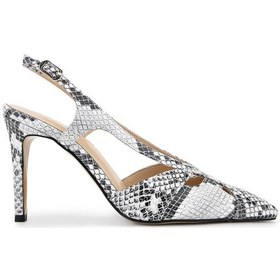 Resim Tamer Tanca Kadın Hakiki Deri Siyah/beyaz Topuklu Ayakkabı 1027 217 Bn Ayk Y25 Sıyah Beyaz Yln Siyah 