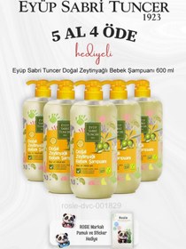 Resim Eyüp Sabri Tuncer Doğal Zeytinyağlı Bebek Şampuanı 600 ml 5 Al 4 Öde ve Rosie Pamuk 