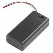 Resim 2'Li Aa Pil Yuvası Anahtarlı ve Kapaklı 