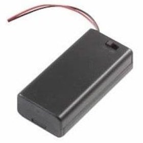 Resim 2'Li Aa Pil Yuvası Anahtarlı ve Kapaklı 