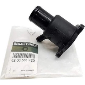 Resim Mais Termostat Yuvası Kapağı Plastik R19 Megane Clio 1.4 1.6 8V K7M K7J Orijinal 