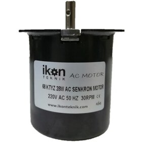 Resim Ikon Teknik Elektrik Viyol Motoru 68 Ktyz 28W 30Rpm Ac Senkron Motor 