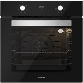 Resim Silverline BO6502B02 - CS5349B01 - 3457 Soho 60 Siyah Cam Ankastre Set 