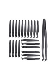 Resim Xindoker 93306 Modeli 20 Adet Antistatik Karbon Fiber Çene, Saat Telefon Elektronik Tamiri İçin Dayanıklı Asit/alkali Ve 200 C Isıya Dayanır 