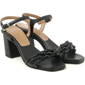 Resim Sandalet Kadın Diğer 7d5145 Comart Tom Intreccıo 5145 Nero Siyah 