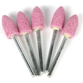 Resim 20 Adet Aşındırıcı Monte Taş Dremel Aksesuarları Için Taşlama Taşı Tekerlek Kafası Dremel Döner Aletler Için Kurşun Şeklinde Pembe (Yurt Dışından) 