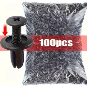 Resim Chenkestoreone 100 Adet Araç Bağlantı Klips Seti Çamurluk Kaput Panç Fixing Klipsleri Tampon 