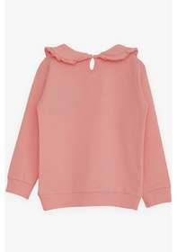 Resim Breeze Kız Çocuk Sweatshirt Bebe Yaka 1.5-5 Yaş, Somon 