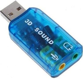 Resim Usb ses kartı 3d 5+1 ses kartı usb sound controller 