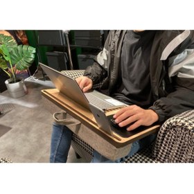 Resim Axolotl Solak Telefon Ve Tablet Bölmeli Minderli Laptop Sehpası Notebook Bilgisayar Çalışma Masası 