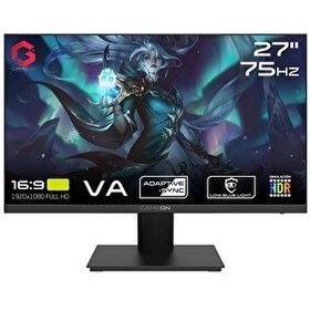 Resim Gameon GOE27FHD75VA Adaptive Sync 27" 75 Hz Flat VA HDMI+VGA Oyuncu Monitörü 