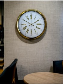 Resim Zentime Royal Gold 40 Cm Metal Duvar Saati Açık 