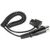 Resim Padalink D-tap Erkek B Tipi İle 4 Pin Xlr Dişi Akım Kablosu - Yaylı Kablo - 1 Metre Uzunluk - Esnek Pu Kaplama 