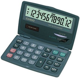 Resim Casio SL-220TE Cep Tipi 12 Hane Hesap Makinesi 