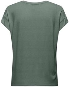 Resim ONLCARRIE S/S STITCH GLITTER TOP JRS Kadın Yeşil T-Shirt - 15369279 