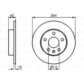 Resim Opel Corsa C 1.7Cdtı 2003-2006 Bosch Arka Disk 2 Adet 