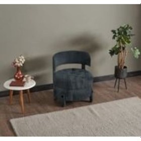 Resim King Kapitoneli Silinebilir Kumaş Konforlu Modern Tasarım Renk Seçenekli Sırtlı/sırtsız Puf / Tekli Sandalye E14 