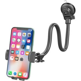Resim Tianyeda Araç Telefonu Tutacağı Montaj Parçası, 13 Inç Deve Boynu Uzun Kollu Sağlam Araç Telefonu Montajı, Endüstriyel Mukavemetli Güçlü Vantuzlu Araç Montajı (Yurt Dışından) 