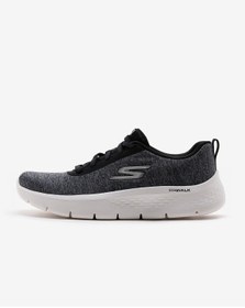 Resim Skechers Go Walk Flex - Dazzling Smile Kadın Siyah Yürüyüş Ayakkabısı 124959 Blk 