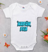 Resim Bitmeyen Kartuş Bk Kids Nabün Bea Tasarımlı Beyaz Bebek Body Zıbın-1 