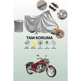 Resim Dokaca Gri Kilit Uyumlu Kymco Venox 250 Uyumlu Motor Brandası, Koruyucu Örtü 