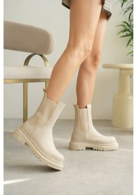 Resim Luis A Costa 002 Bej Lastikli Kadın Bot Çok Renkli 