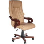 Resim Ofisel Levar Ahşap Kol Ayak Yönetici Koltuğu Multi Tilt Mekanizma LVR01 