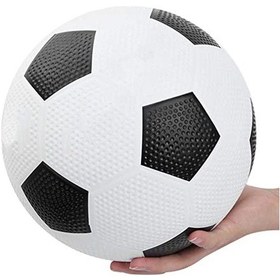 Resim Janva Kauçuk Futbol Topu Dikişsiz Tırtıklı Beyaz 