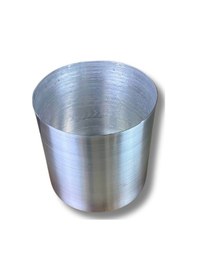 Resim Cihan Çiçekçilik Galvaniz Saksı 12x12 Paslanmaz Metalik Çelik 