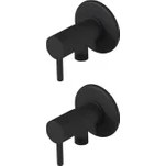 Resim Siyah Aç Kapa Taharet Musluğu 2 Adet 