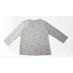 Resim H&m Bebek Tavşan Desenli Pamuklu Uzun Kollu Tişört 3-6 Ay 