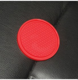 Resim Padalink Silikon Bardak Altlığı - Kaymaz, Isı Yalıtımlı, Lüks Tasarım Kırmızı 