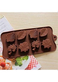 Resim Silikon Kalıp Farklı Yaprak Kalıbı 8 Li 