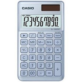 Resim Casio SL-1000SC-BU Cep Tipi 10 Hane Mavi Hesap Makinesi 