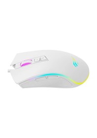 Resim Havit Gamenote MS1034 Rgb Gaming Makrolu Programlanabilir Oyuncu Mouse - Beyaz 