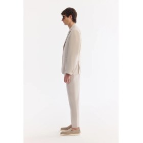 Resim AVVA Erkek Bej Mono Yaka Astarsız Soft Touch Comfort Fit Ceket A61Y4017 