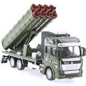 Resim Sürtmeli Die Cast Metal Gövdeli Çoklu Roket Fırlatma Sistemi 