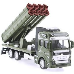 Resim Sürtmeli Die Cast Metal Gövdeli Çoklu Roket Fırlatma Sistemi 