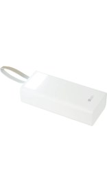 Resim İXtech 30.000 mAh El Fenerli Powerbank Şarj Cihazı Beyaz IX-PB027 