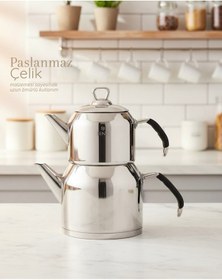 Resim Star Midi Çaydanlık Orta Boy Metalik 