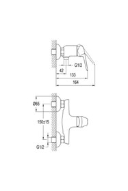 Resim KALE Volt Duş Bataryası 