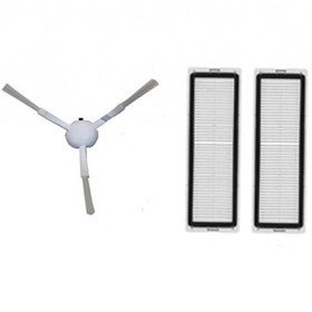 Resim Roborge Xiaomi Vacuum Mop 1c (STYTJ01ZHM) Robot Süpürge Yan Fırça Ve 2li Hepa Filtre 