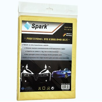 Spark 6330 Mikrofiber Güderi Oto Kurulama Ve Cam Bezi 50X70 Cm. 3 Adet