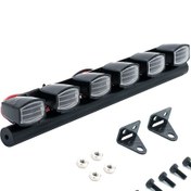 Resim Xindoker Traxxas Trx-4 Scx10 90046 Rc4wd D90 Km2 Uyumlu 5v-7.4v 6 Led Işık, Tam Siyah Aluminyum-plastik Dikdörtgen Kasa 