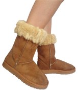 Resim KARİNA SHOES Kadın Uzun Klasik Taba Bot KKTB3 
