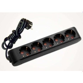 Resim Viko 5'li Priz 3x1,5 mm Uzatma Siyah 15 MT 