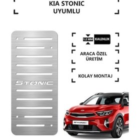 Resim A&g Tuning Kia Stonic Ayak Dinlendirme Pedalı Krom Ayak Dayama Pedalı Kgagpedal000020 