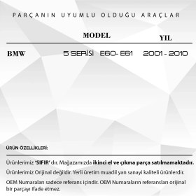 Resim Alpha Auto Part Bmw 5 Serisi E60 E61 Kasa 2001-2010 Için Klima Off Düğmesi 